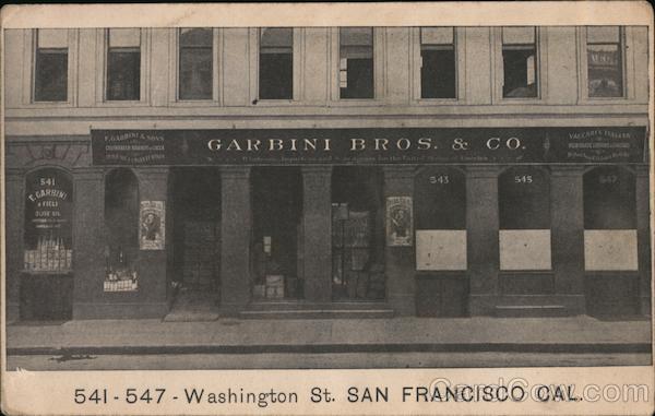 Garbini Bros. & Co. San Francisco California