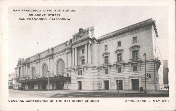 San Francisco Civic Auditorium 55 Grove Street General Conference of the Methodist Church California