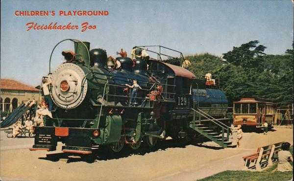 Children's Playground at Fleishhacker Zoo San Francisco California