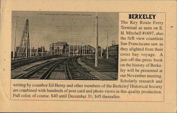 Berkeley Key Route Ferry - San Francisco Bay Area Postcard Club
