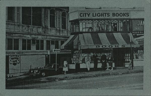 City Lights Books Photo San Francisco Bay Area Post Card Club Postcard California