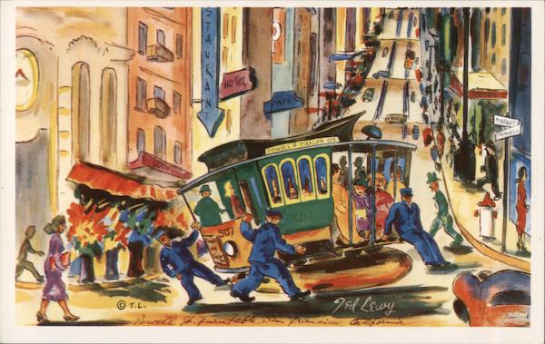 San Francisco's Famous Powell and Market Street Corner California