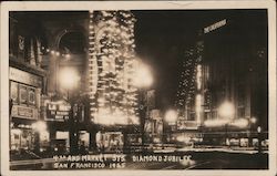 H&H and Market Sts. Diamond Jubilee Postcard