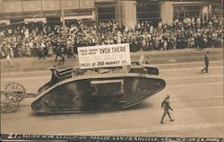 WWI Tank Allied War Exposition Parade San Francisco, CA Postcard Postcard Postcard