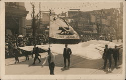 Man Carrying California Flag in Parade San Francisco, CA Postcard Postcard Postcard