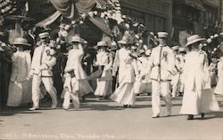 Admission Day Parade 1910 Postcard