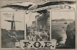 1911 F.O.E. National Convention Fraternal Order of Eagles Postcard
