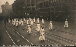 The Minute Girls in the Parade Postcard