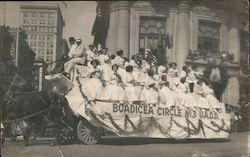 United Ancient Order of Druids Float Corner of Market and Grant Postcard