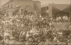 School Children Singing, Hayes Valley Carnival Postcard