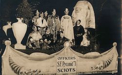 Officers of the S.F. Pyramid No. 1 Sciots Postcard