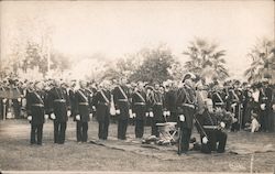 Soldiers at Ceremony - San Francisco? Postcard