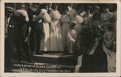 Coronation of Queen California Admission Day Celebration 1910 Postcard