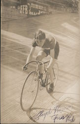 Lloyd Thomas "Frisco Kid" Bicycle Racer Postcard