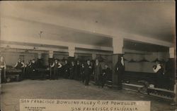 Bowling Alley at 115 Powell St. Postcard