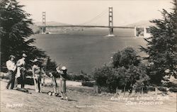 Golfing in Lincoln Park Postcard
