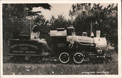 Herbert Fleishhacker Playfield Miniature Railroad Postcard