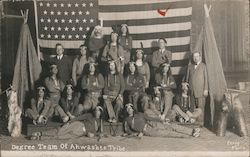 Rare Degree Team of the Ahwashte Tribe Postcard