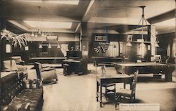 Moose Club, No. 26, Billiards Room Postcard