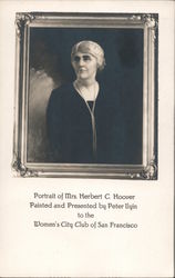 Portrait of Mrs. Herbert C. Hoover - Women's Club of San Francisco Postcard