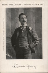 Opera Singer Domenico Russo Postcard