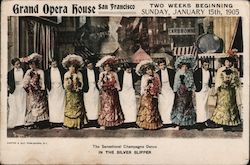 Grand Opera House The Sensational Champagne Dance in the Silver Slipper Postcard