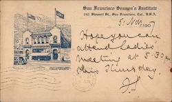 San Francisco Seamen's Institute Postcard