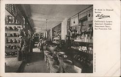 The Emporium Dome Aisle in Oriental Section California's Largest, America's Grandest Department Store Postcard