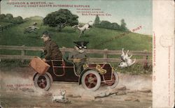Hughson & Merton Inc. - Pacific Coast Agents Automobile Supplies Postcard