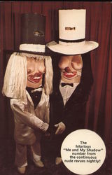 The Hilarious "Me and My Shadow" number from the continuous nude revues nightly! Postcard