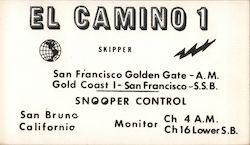 El Camino 1, Skipper San Francisco, CA Postcard Postcard Postcard