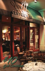 Central Park Bistro Postcard