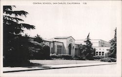 Central School, San Carlos, California Postcard