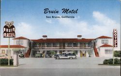 Bruin Motel, San Bruno, California Postcard