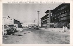 Plant Entrance and General Offices, Schuckl and Co. Inc. Postcard