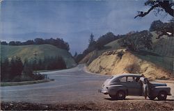 Summit Crossroads, Santa Cruz Mountains Postcard