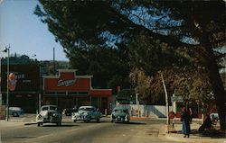 Park Plaza A Portion of the Business District and Intersection of Highway 9 and Highway 17 Postcard