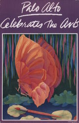 Palo Alto Celebrates the Arts California Jane Brian Postcard Postcard Postcard