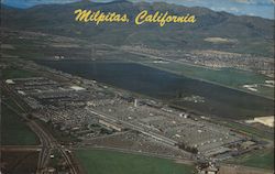 Aerial View of City Postcard
