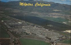 Aerial View of City Milpitas, CA Postcard Postcard Postcard