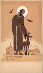 St. Francisco De Asis Serigraph Santa Barbara, CA Postcard Postcard Postcard
