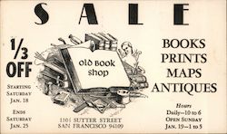Old Book Shop Postcard