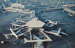 Aerial View San Francisco International Airport California Postcard Postcard Postcard