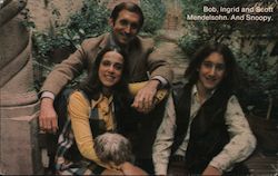Bob, Ingrid and Scott Mendelsohn. And Snoopy Postcard