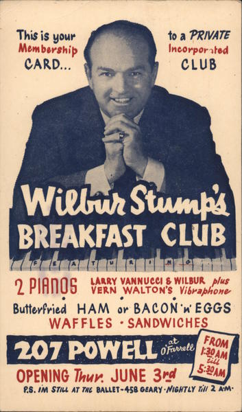 Wilbur Stump's Breakfast Club San Francisco California