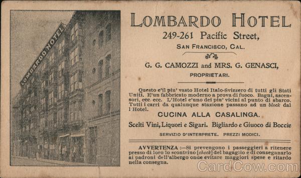 Lombardo Hotel San Francisco California