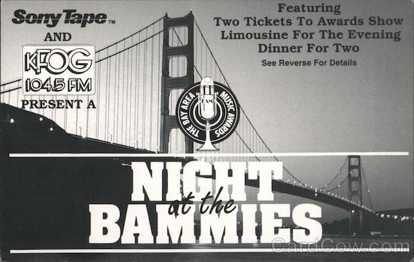 KFOG - Nighat at the Bammies San Francisco California
