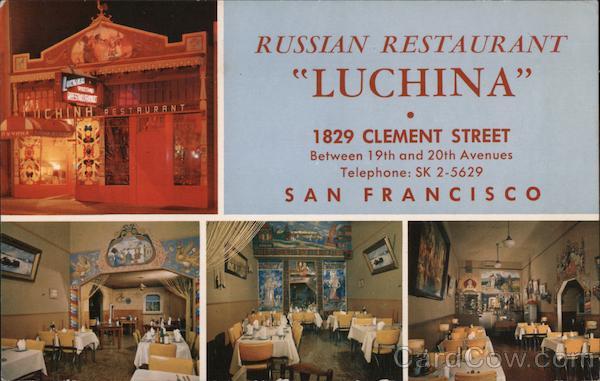Russian Restaurant Luchina San Francisco California