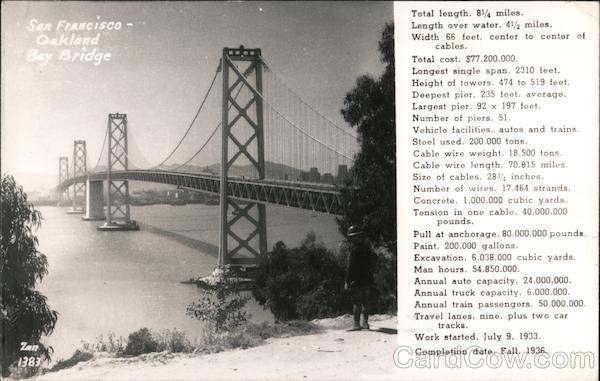 Oakland Bay Bridge San Francisco California