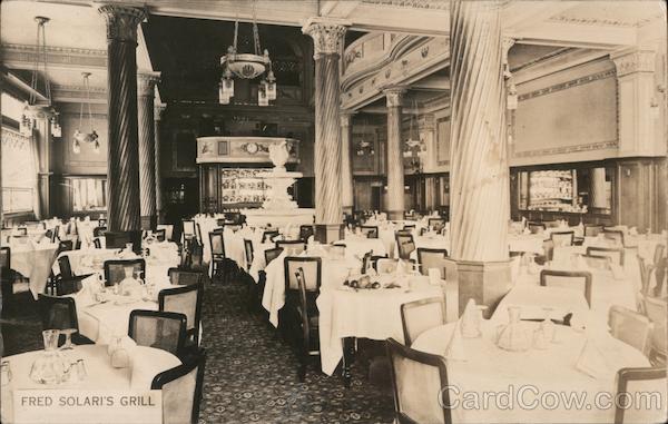 Fred Solari's Grill, Cor. Geary & Mason San Francisco California